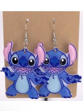 Acrylic Lilo and Stitch Earrings Cute Characters Fashion Jewelry